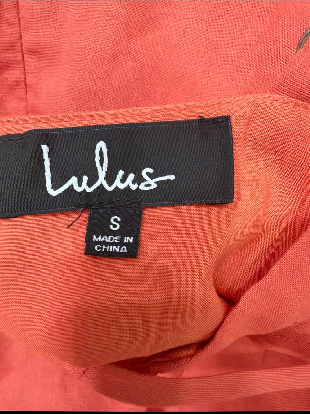 Lulu's Coral Button-Tier Mini Dress - Picture 7 of 9